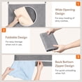 thumbnail image 4 of Cesto de ropa sucia Lifewit para colocar sobre la puerta, grande, gris claro, 4 of 8