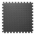 thumbnail image 5 of Philosophy Gym Pack of 30 Exercise Flooring Mats - 24 x 24 Inch Foam Rubber Interlocking Puzzle Floor Tiles - Black, 5 of 7