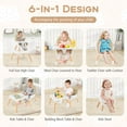 thumbnail image 5 of Costway 6-in-1 High Chair for Babies & Toddlers with Building Block Table Beige, 5 of 9