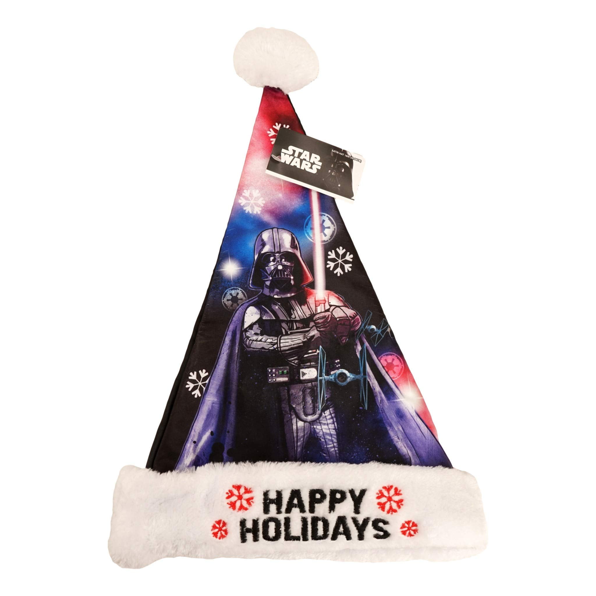 Disney Star Wars Darth Vader Christmas Santa Hat NEW 