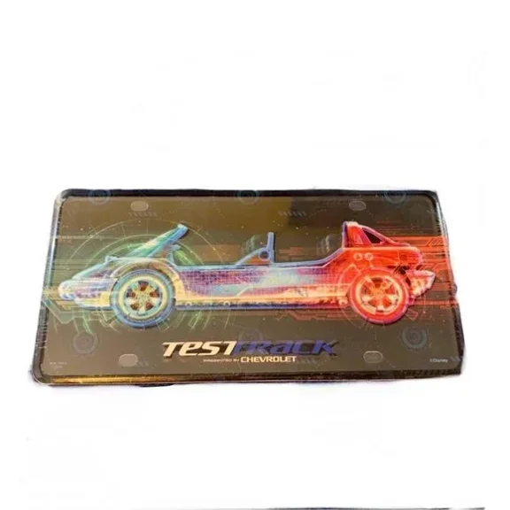 Disney Parks Test Track License Plate