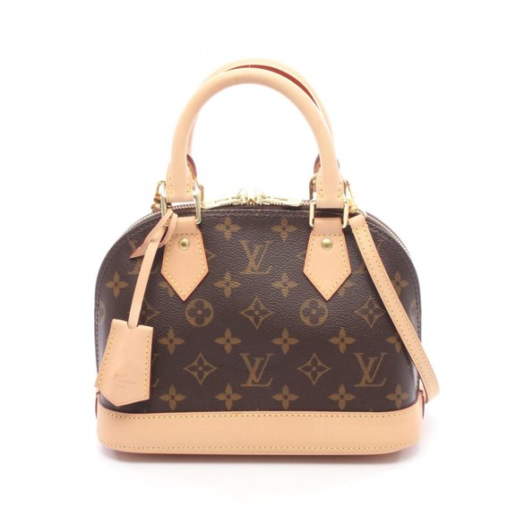 Pre-Owned Louis Vuitton Alma BB 2-Way Handbag, Coated Canvas and Leather, Monogram Pattern,...