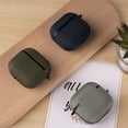 thumbnail image 4 of PC Nylon Earphone Protective Case for AirPods 4, Durable Hard Shell Cover with Metal Buckle, Anti-Scratch Shockproof Wireless Headphone Accessory (Black, Red, Gray, Green), 4 of 8