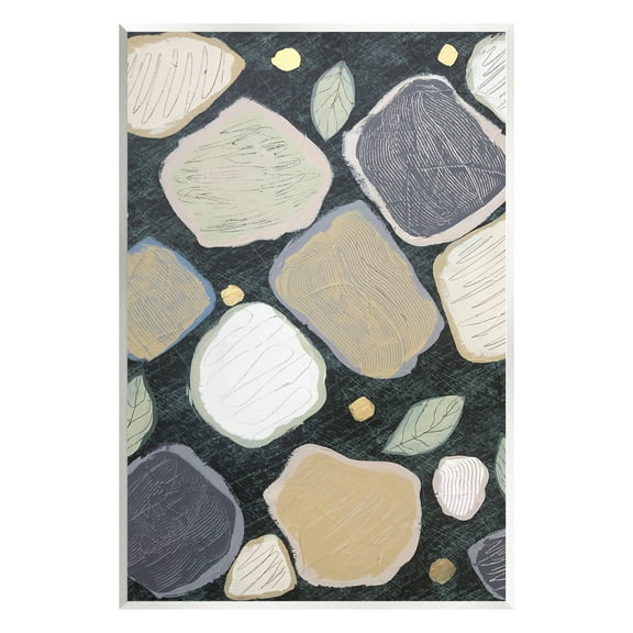 Stupell Industries Patterned Nature Shapes Abstract Painting Unframed Art Print Wall Art, 10 x 15