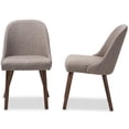 thumbnail image 4 of Baxton Studio Cody Mid-Century Modern Dining Chair, Light Grey (Set of 1), 4 of 8