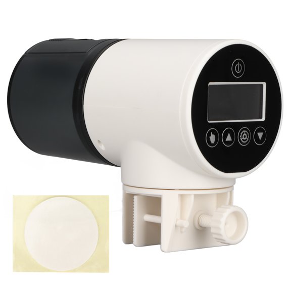 Dispensador de alimento para peces, alimentador automático de peces, dispositivo de alimentación de peces con sincronización, alimentador de peces para pecera, muy versátil