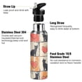 thumbnail image 3 of Yayeee 20oz Insulated Water Bottle Double Wall Stainless Steel with Flip Straw Lid, Cats and Hearts, 3 of 7