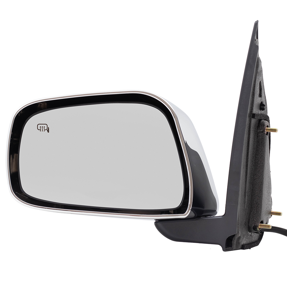 BROCK Side View Mirror Compatible with 2005-2018 Frontier Power Chrome Heated Driver 963029BE8C 96302-9BE8C - image 2 of 9
