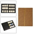 thumbnail image 2 of TYPPKMM Stamp Album 10 Sheet (20 Page) Supplies Display Holder Friends Collector Brown, 2 of 17