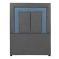 thumbnail image 1 of Cabecera Indvidual Bora Gris Oscuro, 1 of 6