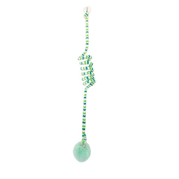 Juguetes de primavera para gatos, juguete colgante para gatos, puerta colgante, juguetes interactivos para gatos, pelotas de juguete con campana, cola larga, gato de peluche suave estirable
