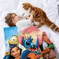 thumbnail image 2 of Lilo y Stitch anti-pilling, suave, ligera, esponjosa y acogedora de lujo para hogar y cocina – Perfecta para niños y adultos,150X200cm, 2 of 6