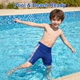 thumbnail image 5 of BIG ELEPHANT Toddler Boys' Swim Trunks with Mesh Liner - Stretch Athletic Shorts 2-Pack (3T-10Y), 5 of 9
