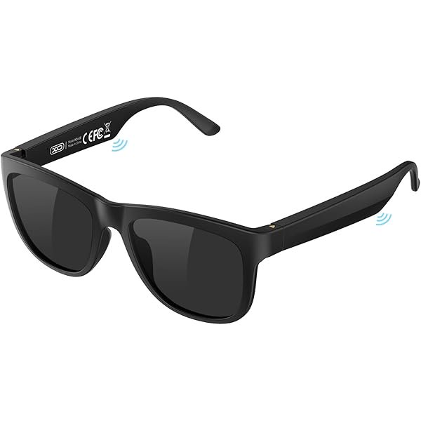 Bluetooth Glasses for Women & Men, Smart Audio Sunglasses for Men with Built-in Speakers, UV400 Protection, Wireless Music & Calls, Lightweight Frame, Touch Control Compatible with iOS/Android