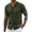 Army Green, variant on COOFANDY Men's Knit Polo Shirts Short Sleeve Casual Button Down Shirt Summer Beach Vacation Shirts