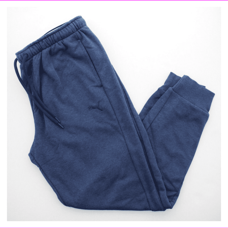 Puma Men s French Terry Jogger Drawstring Sweatpants XL Peacoat