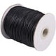 thumbnail image 1 of 100 yardas de cordón encerado de algodón, hilo de algodón encerado de 1,5 mm, cordón encerado para bisutería, pulseras, macramé, manualidades y bricolaje en cuero - Negro, 1 of 8