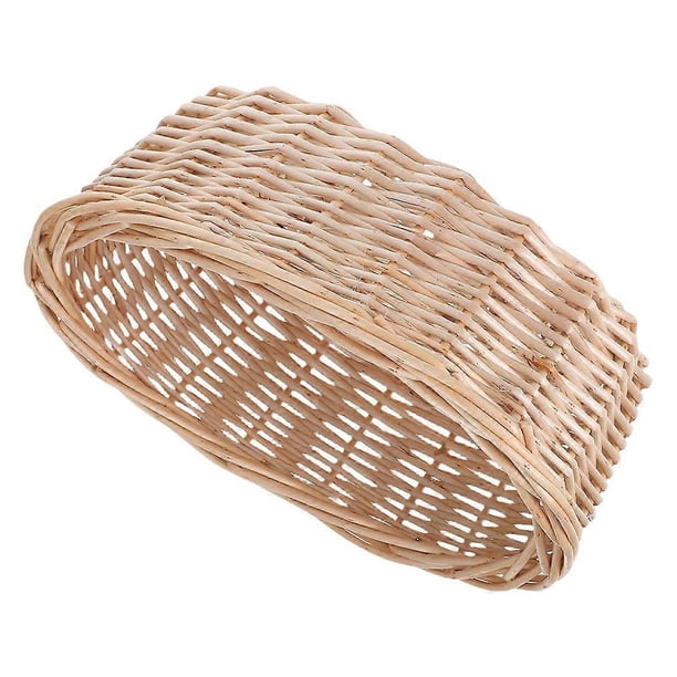 Woven Baskets Handwoven Tray Rustic Charm Kitchen Table Decor Picnic Use MultiPurpose Serving 11.8×7.9×3.5in Straw 1Pcs