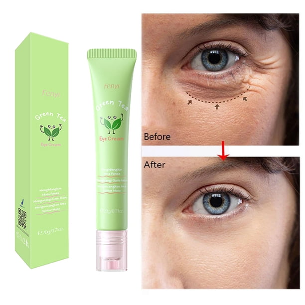 Fiudx Liquidación de ofertas flash Crema reparadora para ojos, crema para debajo de los ojos para ojeras y exagerada, ojos hinchados en cafeína, polipéptido, crema antienvelope para ojos, suero calma