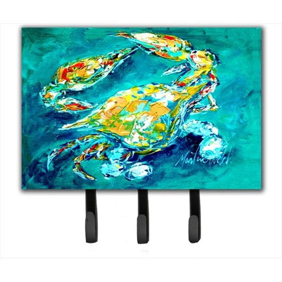 By Chance Crab In Aqua Blue Leash Or Key Holder