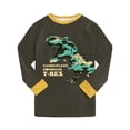thumbnail image 6 of Quealent Toddler Baby Boy Fall Winter Clothes Color Block Long Sleeve Shirt Pullover Tops + Joggers Pants Outfit Set (Camouflage, 4-5 Years), 6 of 9