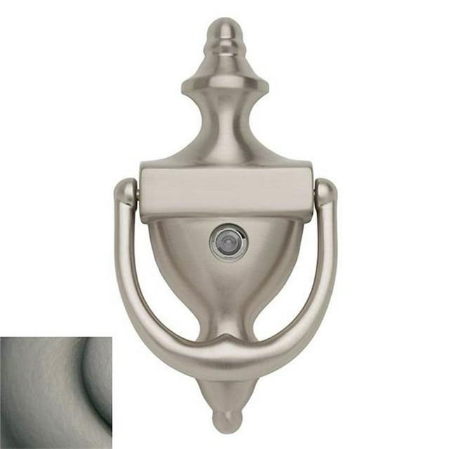 Baldwin 103151 Colonial Door Knocker with Observ-O-Scope, Antique Nickel