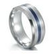 thumbnail image 1 of Anillo de acero inoxidable galvanizado de dos colores para hombre, joyería europea y americana, joyería de moda sencilla, 1 of 6