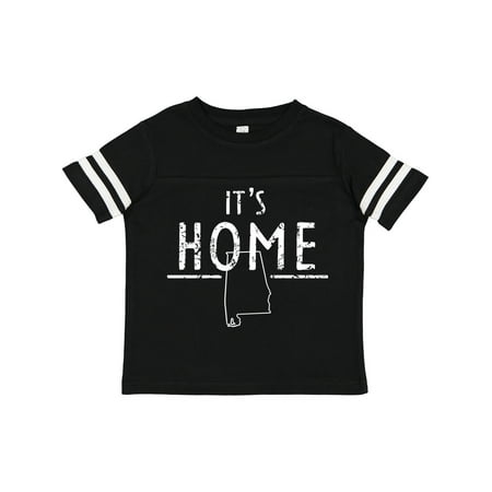 

Inktastic It s Home- Alabama State Outline DIstressed Text Gift Toddler Boy or Toddler Girl T-Shirt