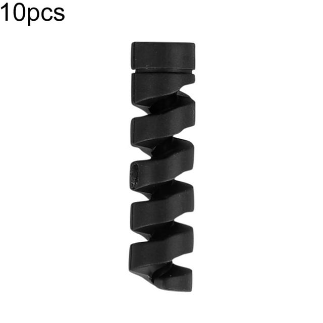 Trayknick 10Pcs Cord Protector Spiral Design Soft Silicone Universal Lightweight Charger Cable Saver for Charging Line