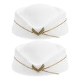 thumbnail image 1 of 2 boinas vintage británicas de lana para azafata, accesorio para disfraz de azafata, ideal para fiestas temáticas y cosplay, 1 of 7