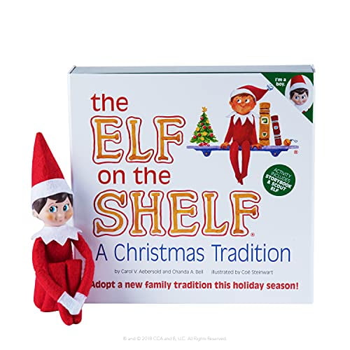 キッズ・ファミリー Elf on the Shelf A Christmas Tradition Elf on the Shelf Original Boy Light Skin Box Set - Walmart.com