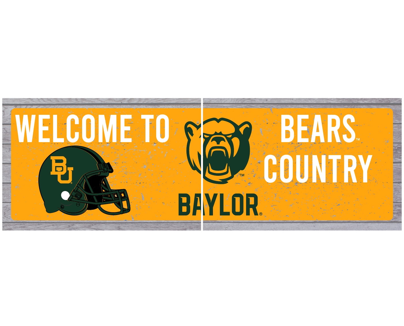 R and R Imports Central Arkansas Bears Wood Sign with Frame