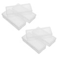thumbnail image 1 of DEEPCRAFF Porte-Coton-Tige de Voyage Portable pour Femmes - Conception Transparente pour Accessoires, Lot de 6, 1 of 8
