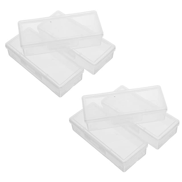 DEEPCRAFF Porte-Coton-Tige de Voyage Portable pour Femmes - Conception Transparente pour Accessoires, Lot de 6