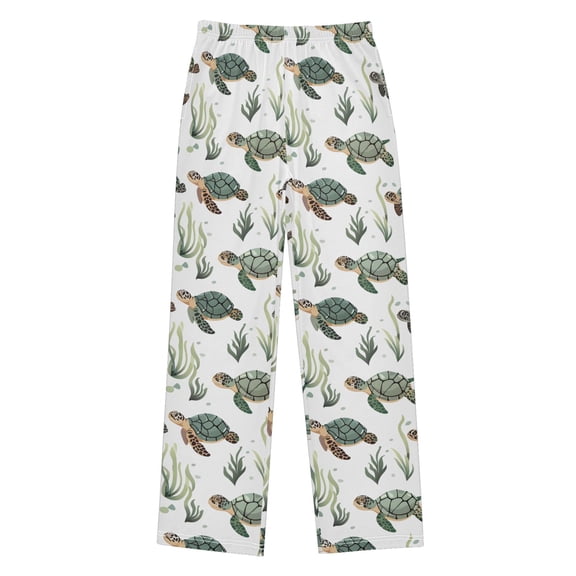 joogoo Many Turtles Seaweed Kids Pajama Pants Pj Bottoms Boy Girls Sleepwear Lounge L