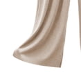 thumbnail image 5 of VBVC Women's Elastic Waist Wide Leg Pants , Ladies' Soft Flowy Casual Lounge Trousers , Lightweight Drape Pants For Women, Beige , Free Size, 5 of 5