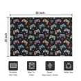 thumbnail image 5 of Colorful Controllers Games Icons Black Pattern Door Rugs,Washable Non Slip Door Mats Indoor,Decorative Door Mats,Entry Mat Indoor for Entrance,Bedroom,Kitchen,Bathroom,20"x32", 5 of 6
