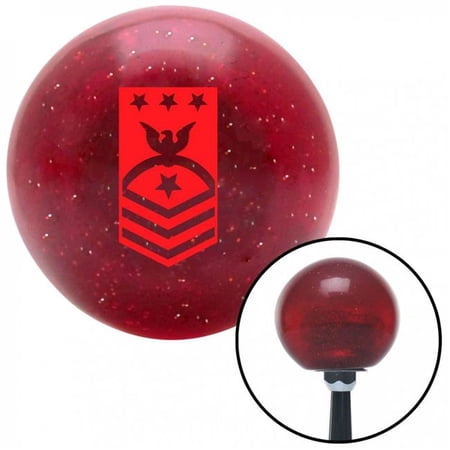 American Shifter 58151 Red Master Chief of the Coast Guard Red Metal Flake Shift Knob - M16 x 1.5 Insert Shifter