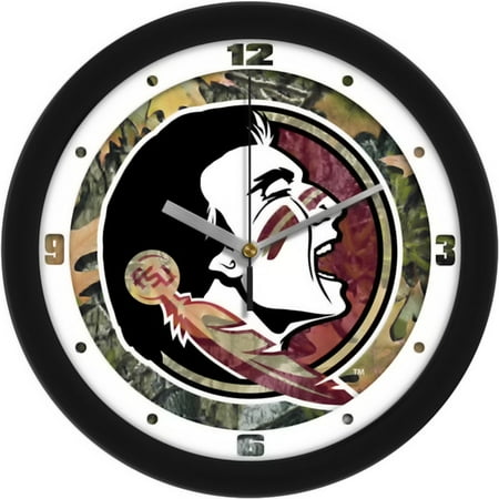 Florida State Seminoles Desk Clock - Florida State Seminoles NCAA Wall Clock (Camo)