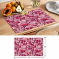 thumbnail image 6 of Cherry Blossom Placemats Set of 12 Spring Watercolor Flowers Modern Abstract Art Place Mats Indoor Wipeable Table Mats Washable Dining Table Placemats for Kitchen Holiday Party Home Decor 13x19 Inch, 6 of 9