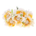 thumbnail image 3 of 60 Unids Seda Suave Flores Artificiales Rama -IdE Joyería De Pers Decorativas Bodas Guirnalda Flores Decoración De Pared Amarillo cro Zulema Flor de la joyería de la guirnalda de la boda, 3 of 8