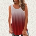 thumbnail image 2 of Seductiva Women's Plus Size Loose V Neck Sleeveless T Shirts Baggy T Shirt Sports Gym Women Work Shirts Strappy Casual Loose Summer Tee Top Blouse Tunic Ladies Sleeveless Basic Cami Top Shirt, 2 of 5