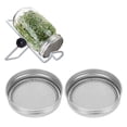 thumbnail image 1 of Seed Sprouting Jar Filter Lids, Stainless Steel, Perfect For Germination, Fine Filter, Easy To Clean, Safe And Durable, Suitable For Regular Mouth, Kerr And Bernardin Jars, 1 of 8