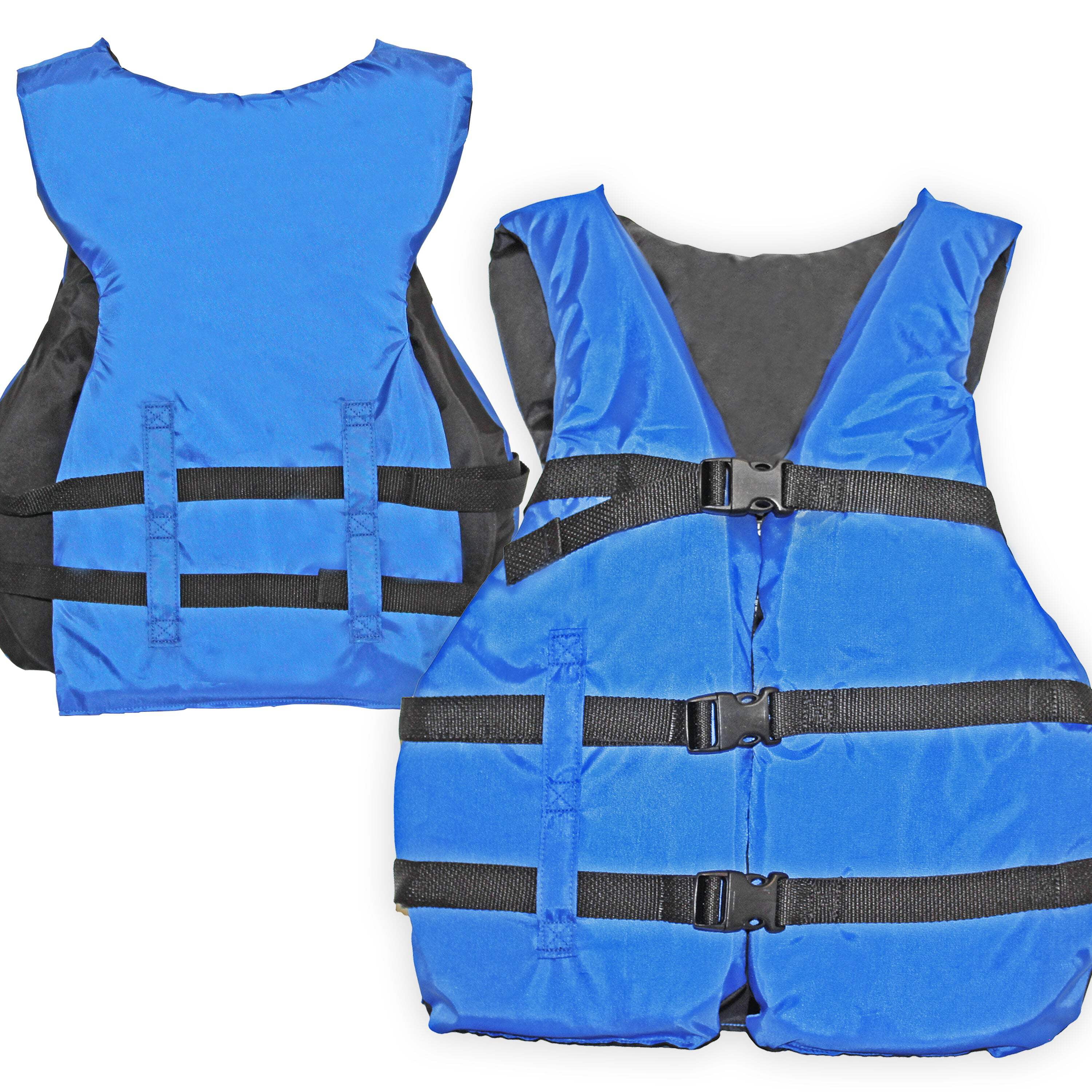 2 Pack Life jacket paddle vest; Coast Guard approved Type III PFD life vest flotation device; Jet ski, wakeboard, kayak; Ideal extra life jacket for pontoon boat
