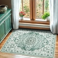 thumbnail image 3 of Sonoro Kate 2x3 Area Rugs for Living Room Bedroom, Non Slip Boho Machine Washable Indoor Floor Carpet, Green, 3 of 7