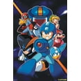Mega Man Space Background Video Game Video Gamer Classic Retro Vintage