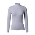 thumbnail image 5 of shoper Women's Turtleneck Sweater Lightweight Stretchy Long Sleeve Sweater Tops Ribbed Knit Slim Fit Pullover Shirts 2025 Fall Fasion Clothes, 5 of 5