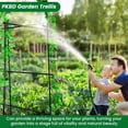 thumbnail image 6 of Lolsea 90*70*45" Updated U-Shape Cucumber Trellis, Stainless Steel Outdoor Plant Garden Trellis with Climbing Net, 6 of 6