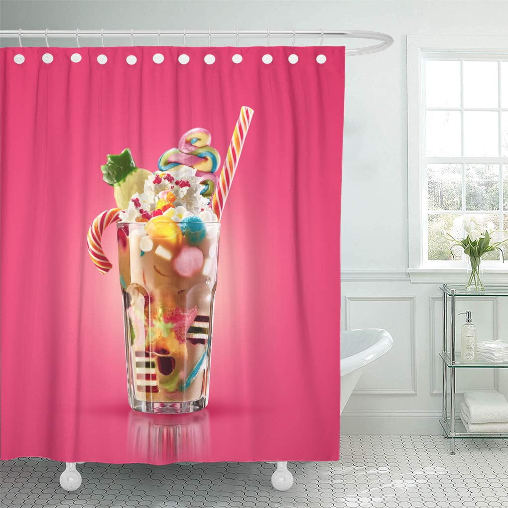 colourful shower curtain