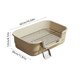 thumbnail image 3 of Bandeja de orinal de pared alta para perros pequeños y medianos con base a prueba de fugas extraíbles, arenero de plástico para mascotas fácil de limpiar con fondo deslizante opuesto., 3 of 6